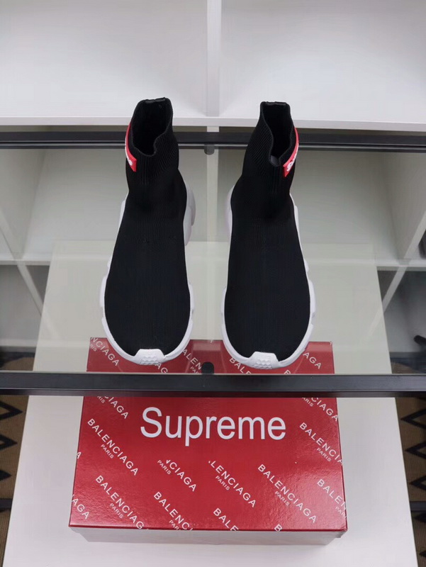 Balenciaga X Supreme Speed Runner Sock Black